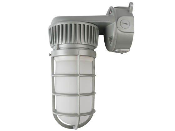 NaturaLED 7605 LED-FXVTJ20/840/MV-WM 20 Watt Wall Mount LED Vapor Tight Jelly Jar Fixture, 4000K