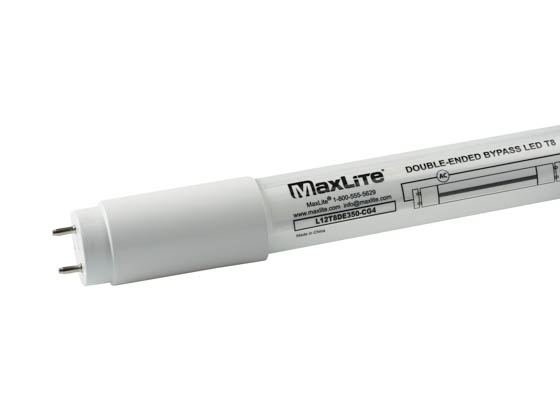 Maxlite 12W 35.75 T8 5000K Double-Ended LED Bulb, Ballast Bypass, L12T8DE350-CG4