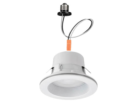 Dimmable 10.4 Watt Color Selectable 4" LED Recessed Downlight Retrofit with Nightlight Trim | DL-4-625-907-SV-D | Bulbs.com