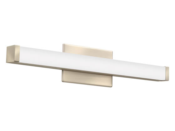 Lithonia Lighting 2526TS FMVCSLS 24IN MVOLT 30K35K40K 90CRI BN M6 Lithonia Dimmable Contemporary 24" LED Vanity Fixture, Color Selectable, 120-277V, Brushed Nickel