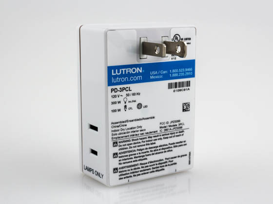 Lutron Electronics PD-3PCL-WH Lutron Caseta Wireless Plug-in Lamp Dimmer