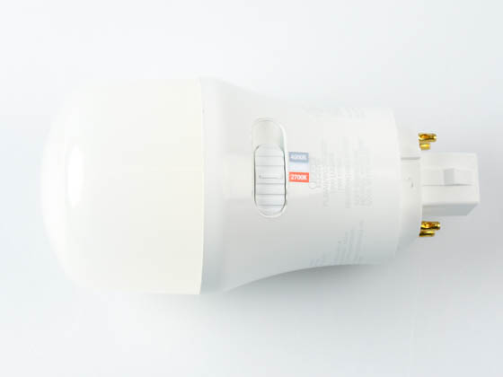 Feit 16W Color Adjustable (2700K/3500K/4000K) 4-Pin Vertical LED Hybrid  Plug-In Bulb | PL26AB/V/CCT/LEDG2