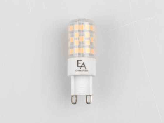 EmeryAllen EA-G9-4.5W-001-309F-D Dimmable 4.5W 120V 3000K 90 CRI T3 LED Bulb, G9 Base, Enclosed Fixture Rated, JA8 Compliant