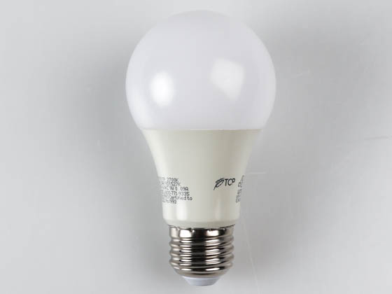 TCP L9A19D1527K Dimmable 9 Watt 2700K A-19 LED Bulb, Enclosed Fixture Rated