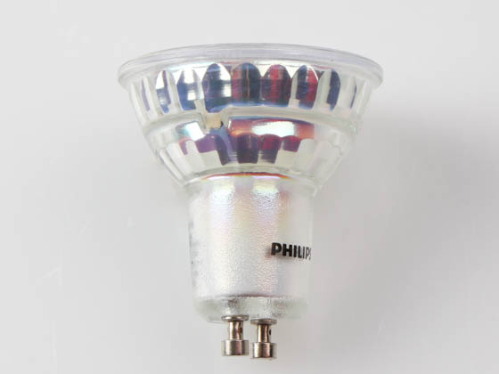 Philips Dimmable 4W Warm Glow 2700K to 2200K 35° MR16 Bulb, GU10 Base, Fixture Rated, Title 20 Compliant | 4GU10/LED/927-22/F35/G/WG/T20 | Bulbs.com