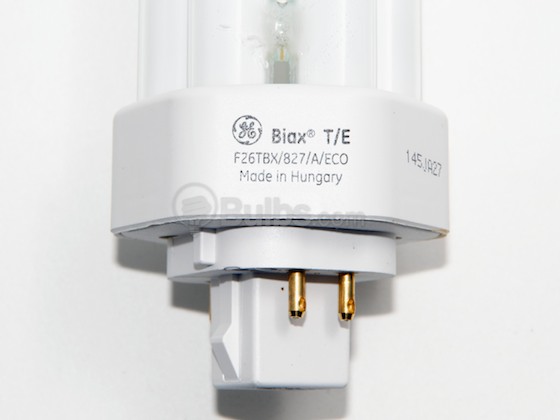 GE 97614 F26TBX/SPX27/A/4 26W 4 Pin GX24q3 Warm White Triple Twin Tube CFL Bulb