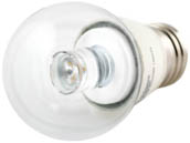 TCP LED4E26G1627K Dimmable 4W 2700K G-16 Globe Clear LED Bulb, E26 Base
