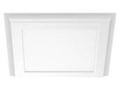 Satco Products, Inc. 62-1381 18W/LED/1X1/FLUSH/4K/WH Satco 18 Watt 12"x12" LED Surface Mount Fixture For Closets and Ceilings, 4000K