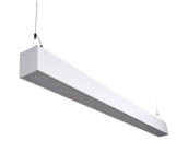 Euri Lighting EUD4-50W103sw-W 48", 50 Watt Suspended Linear LED Fixture With Up & Down Light, Color Selectable, White