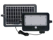 Light Efficient Design SL-SMFL-10W-40K-BK-G1 Solera 4000K Off-Grid Solar Multifunctional LED Flood Fixture