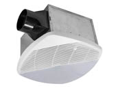 Ventamatic BC100L QuFresh Ultra-Quiet 100 CFM 0.9 Sones Ceiling or Wall Mount 4" Duct With LED Light 120V