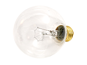 Bulbrite 40W 130V G25 Clear Globe Bulb, E26 Base
