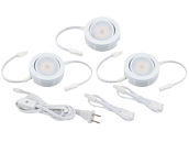 American Lighting 12.9 Watt LED 3-Pack Light Kit With Roll Switch and 6 ft. Power Cord, 120V