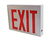 NYC-Approved Universal Steel Exit Sign with Battery Back-up