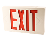 Exitronix LED Exit Sign with Battery Backup with Remote Head Capability