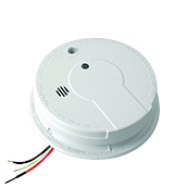 Kidde P12040 Photoelectric Smoke Alarm with Battery Backup, 120VAC